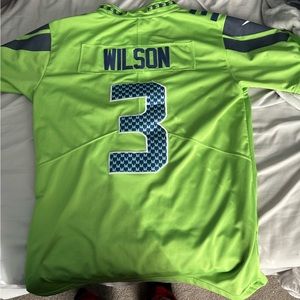 Authentic Russel Wilson Seahawks Color Rush Jersey